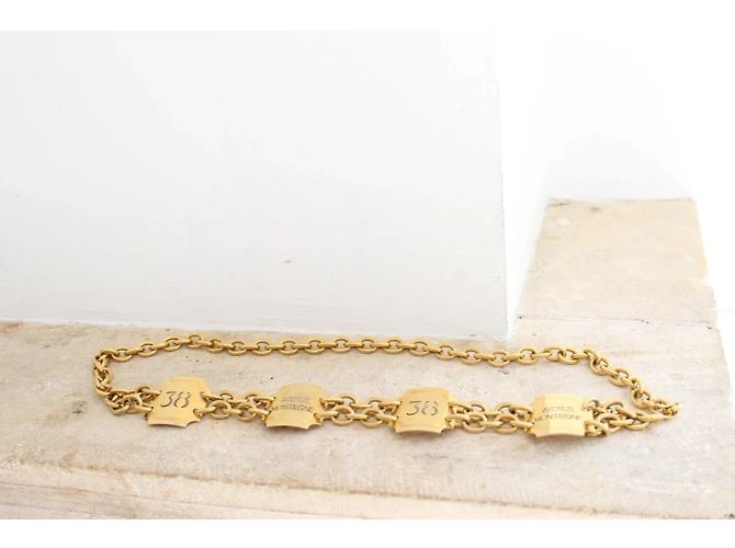 Céline Gürtel aus goldfarbenem Metall Größe 38 Avenue Montaigne Golden - Ansicht 9