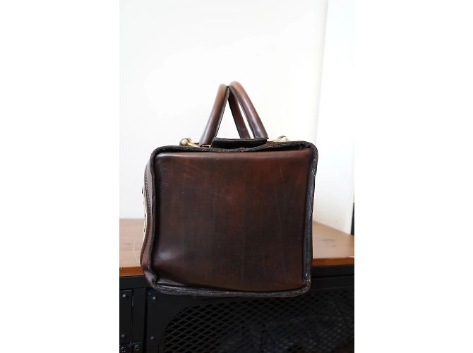 Borsa Céline 24h vintage in pelle e tessuto Marrone - vista 11