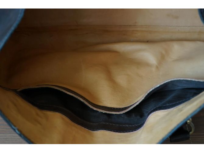 Borsa Céline 24h vintage in pelle e tessuto Marrone - vista 7
