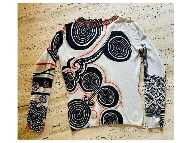 Etro Blusa bordada y decorada como un collar Multicolor - vista 3