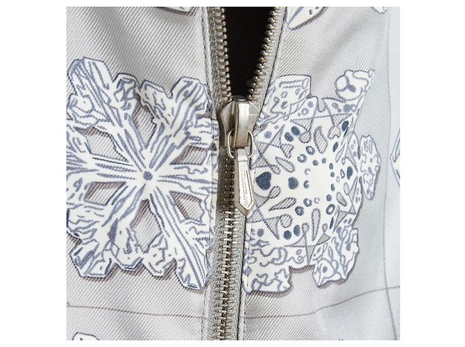 Hermès Twillaine Set FR40 Margiela Graues Seiden-Kaschmir-Ensemble UK12 US10 - Ansicht 4