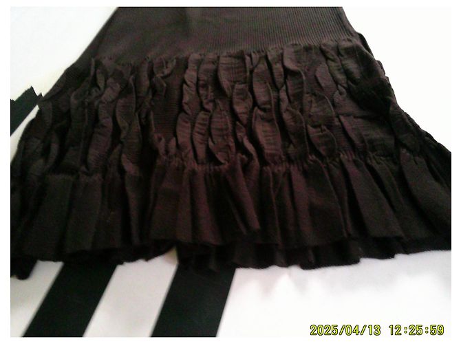 Autre Marque Falda larga Olivier Philips marrón oscuro lana - vista 7
