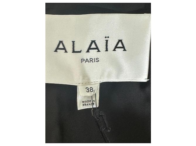 Cappotto in Cashmere ALAÏA 38 FR Mai Indossato, con Etichetta Oversized Bordò - vista 13