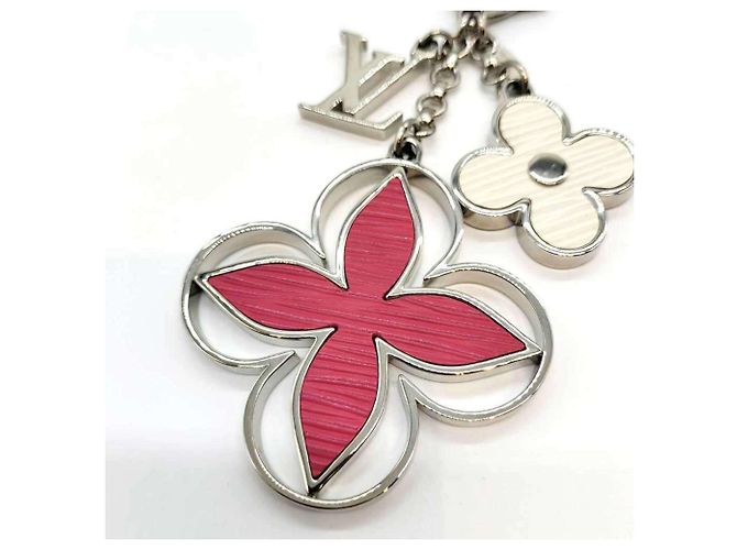 Portachiavi Limy di Louis Vuitton Rosa Bianco Monogramma - vista 2