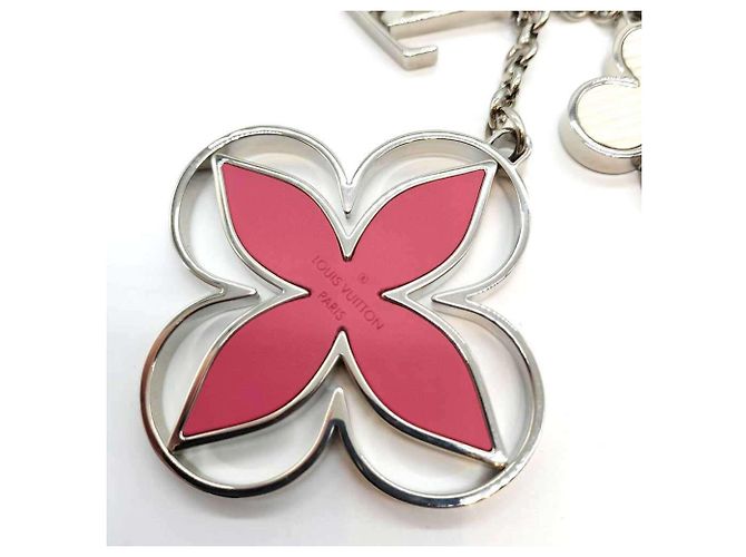 Portachiavi Limy di Louis Vuitton Rosa Bianco Monogramma - vista 3