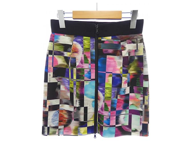 Autre Marque Falda Milly Castaño Negro Rosa - vista 2