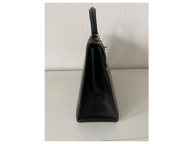 Borsa Hermès Kelly 32 in pelle box nera Nero - vista 10