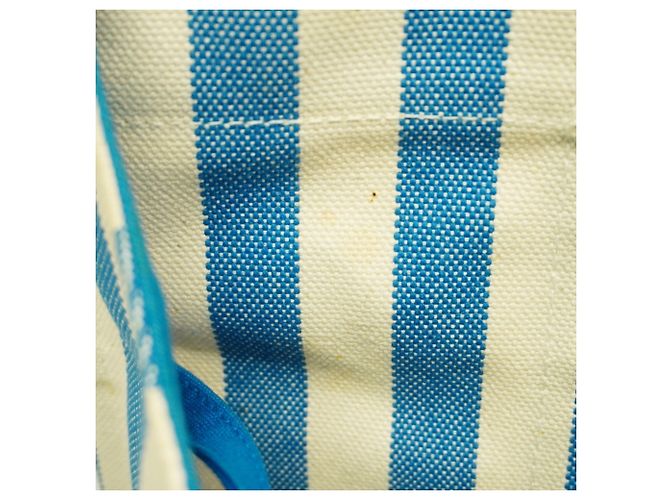 Hermès Cannes PM Tote Bag Weiß Blau - Ansicht 10