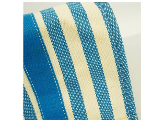 Hermès Cannes PM Tote Bag Weiß Blau - Ansicht 11