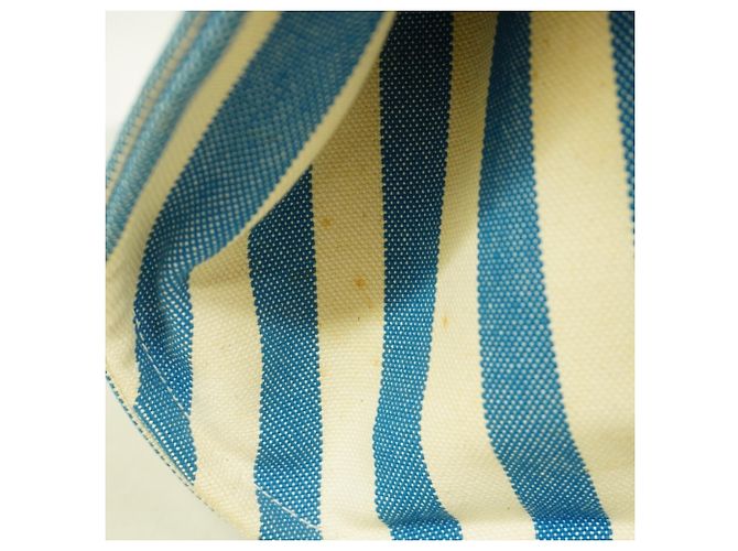 Hermès Cannes PM Tote Bag Weiß Blau - Ansicht 7