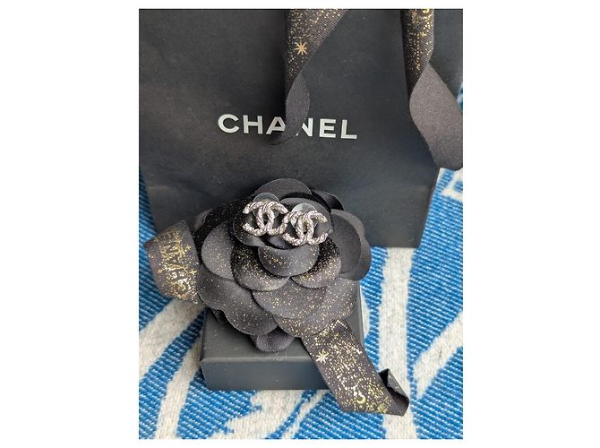 Chanel Orecchini in cristallo classico attorcigliato SHW CC F14V Argento - vista 5