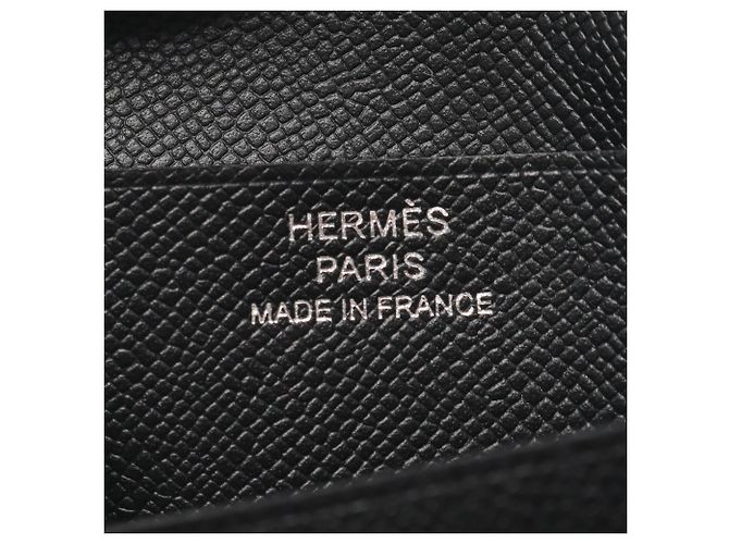 Billetera compacta Bearn de piel Hermès Negro - vista 4
