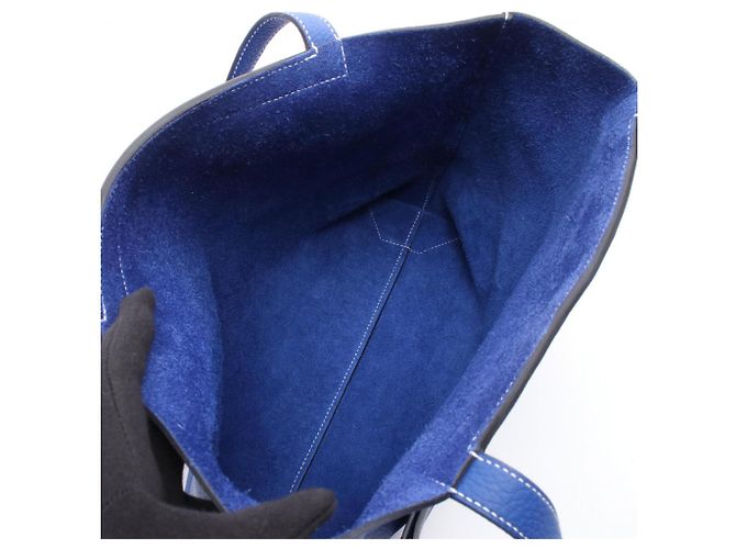Borsa Tote Cabas Serie 31 Hermès Blu - vista 3
