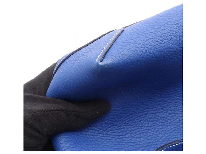 Borsa Tote Cabas Serie 31 Hermès Blu - vista 6