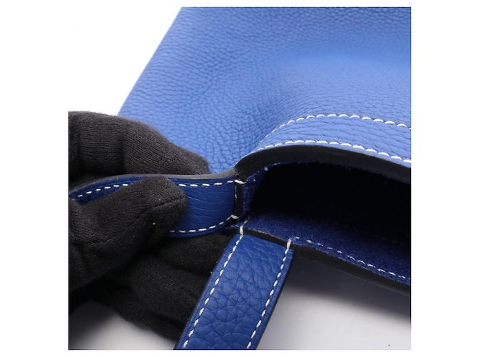 Borsa Tote Cabas Serie 31 Hermès Blu - vista 7