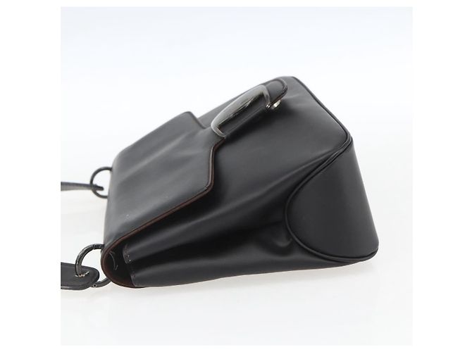 Salvatore Ferragamo Vala Leather Nero - vista 3