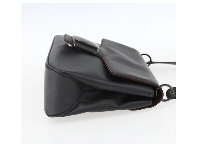 Salvatore Ferragamo Vala Leather Nero - vista 4