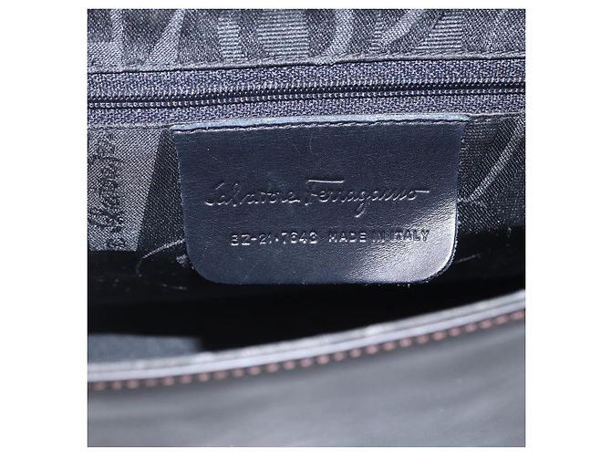 Salvatore Ferragamo Vala Leather Nero - vista 6