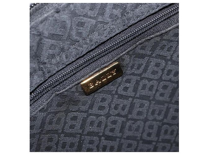 Bally Vintage Tote Bag aus gestepptem Leder Schwarz - Ansicht 7