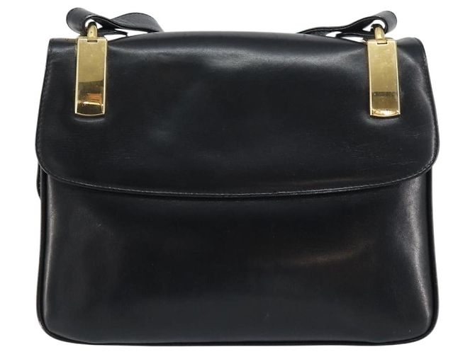 Céline Bolsa de ombro Celine Horse Carriage em couro Preto - vista 2