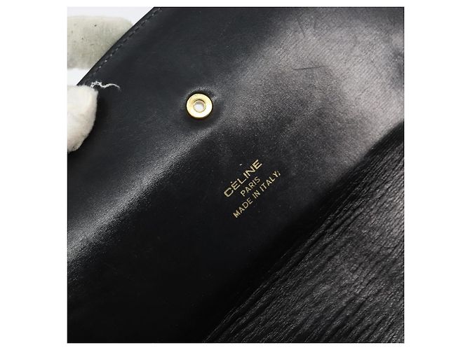 Céline Bolsa de ombro Celine Horse Carriage em couro Preto - vista 6