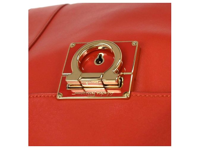 Borsa Sookie in pelle media Salvatore Ferragamo Rosso - vista 4