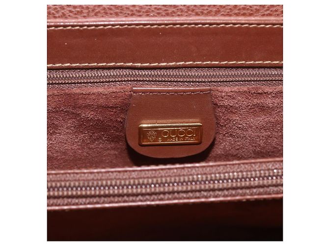 Gucci Vintage Tote aus Leder Braun - Ansicht 7