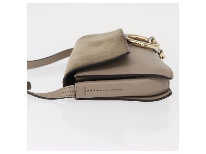 Chloé Borsa a Spalla Faye in Pelle Piccola di Chloe Beige - vista 4