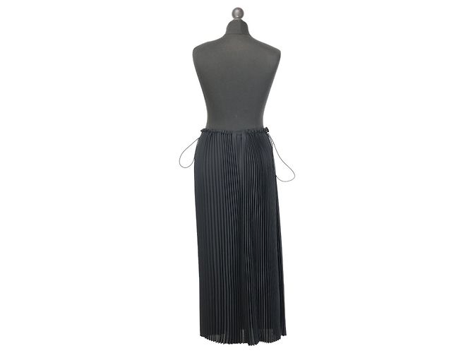 Falda midi plisada negra Balenciaga Negro - vista 2