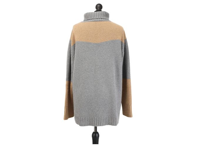 Loro Piana Kaschmir Pullover mit Rollkragen grau - Ansicht 2