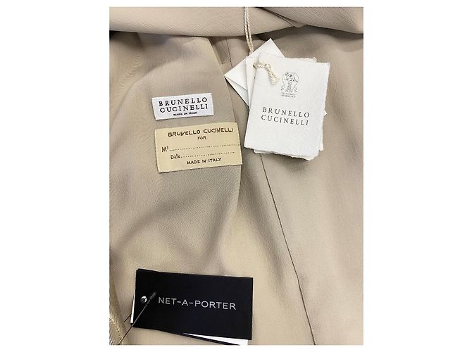 Blazer Brunello Cucinelli Dorado de Viscosa 42 - vista 3