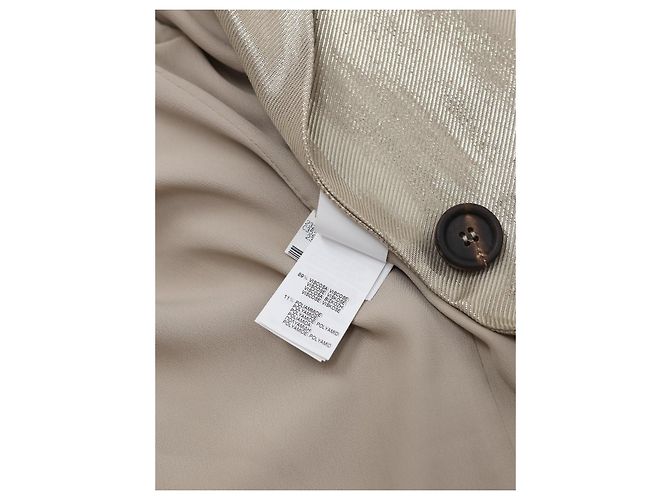Blazer Brunello Cucinelli Dorado de Viscosa 42 - vista 4