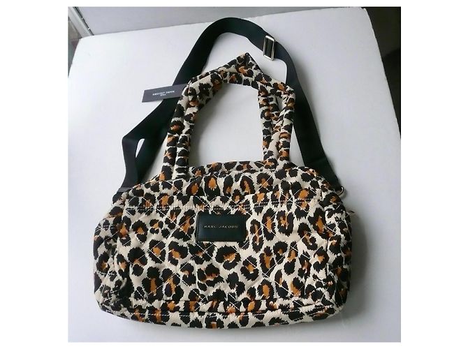 MARC JACOBS Borsa Leopardo The Small Weekender nuova con etichetta Multicolore - vista 13