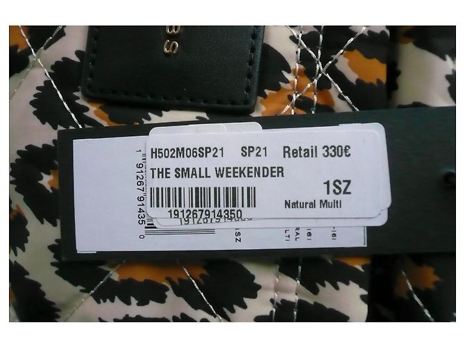 MARC JACOBS Borsa Leopardo The Small Weekender nuova con etichetta Multicolore - vista 3