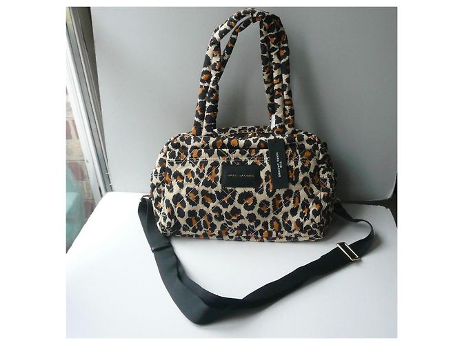 MARC JACOBS Borsa Leopardo The Small Weekender nuova con etichetta Multicolore - vista 4