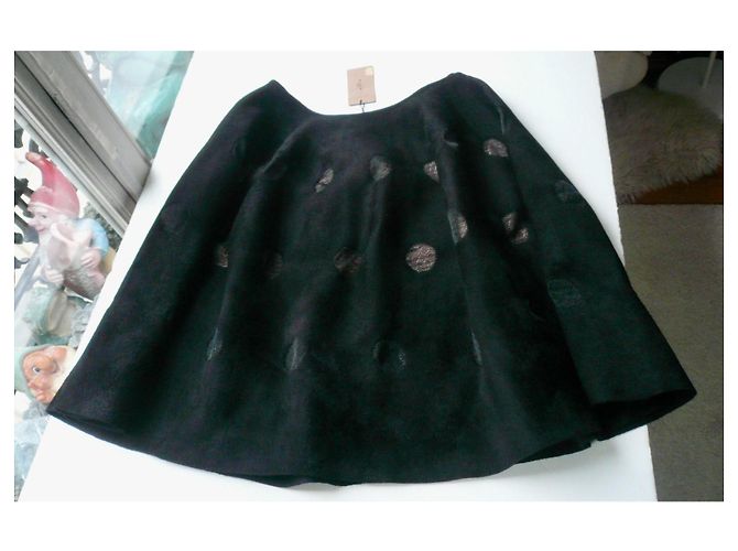 Alaïa Nuova gonna a ruota nera T42 con etichetta Nero - vista 4