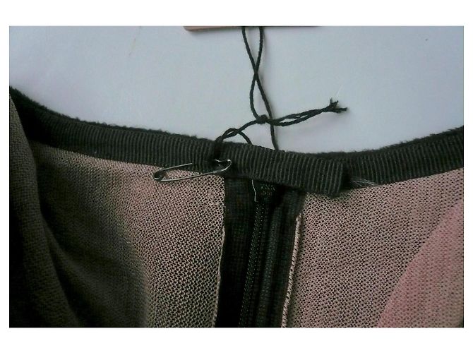 Alaïa Nuova gonna a ruota nera T42 con etichetta Nero - vista 5