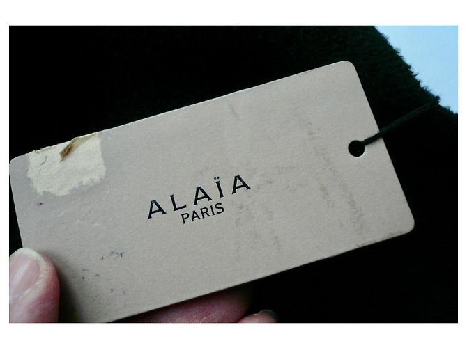 Alaïa Nuova gonna a ruota nera T42 con etichetta Nero - vista 6
