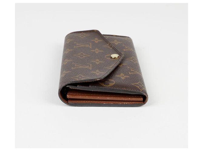 Louis Vuitton Portafoglio Lungo Sarah Marrone - vista 4