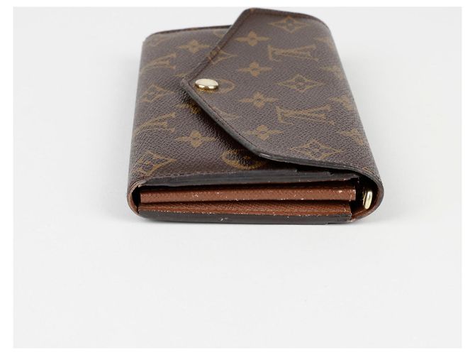 Louis Vuitton Portafoglio Lungo Sarah Marrone - vista 6