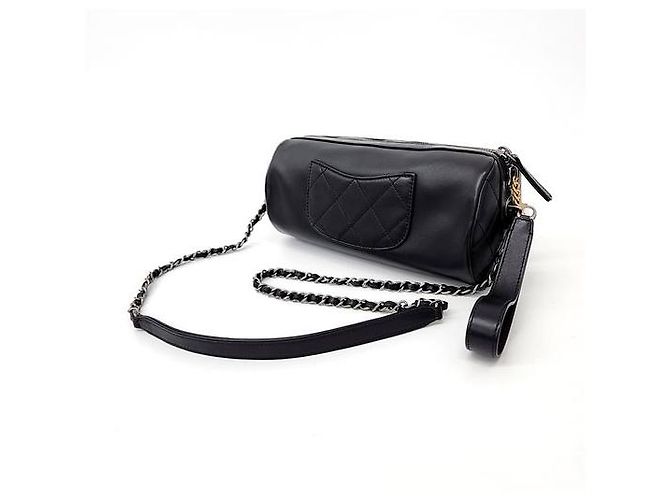 Borsa Bowling con Catena Chanel Nero - vista 3