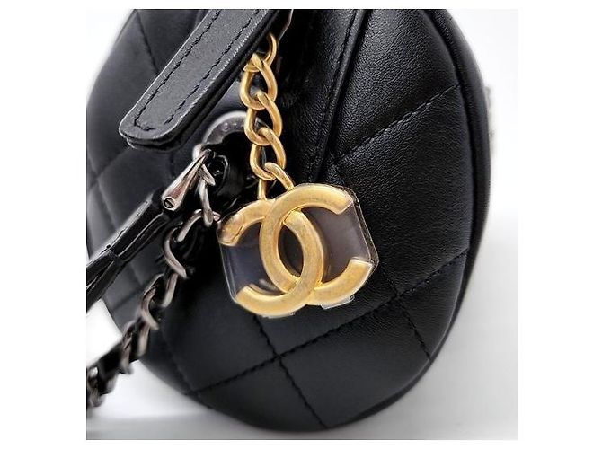 Borsa Bowling con Catena Chanel Nero - vista 4