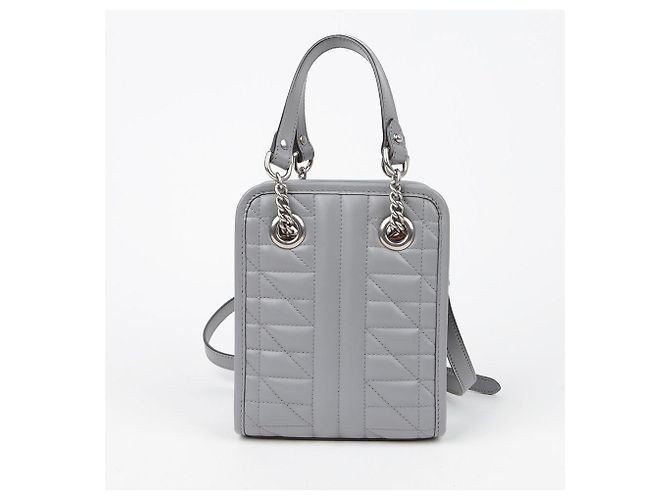Gucci Bolso de hombro mini Gg Marmont Gris - vista 4