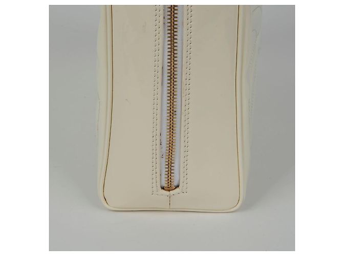 Chanel Borsa da bowling con logo Triple Cc Bianco - vista 10