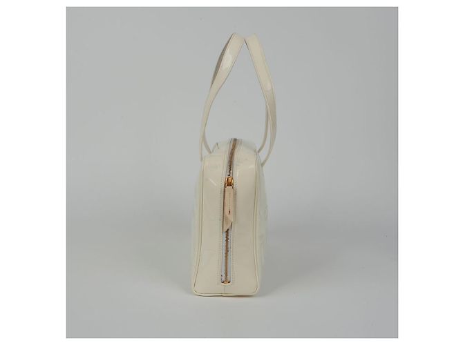Chanel Borsa da bowling con logo Triple Cc Bianco - vista 6