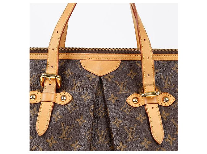 Louis Vuitton Borsa a Spalla Palermo GM Marrone - vista 4