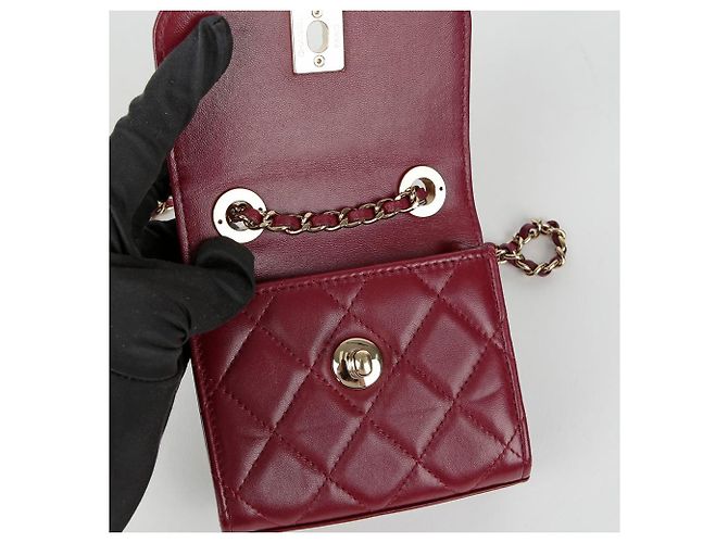 Trendy CC Chanel Borsa a spalla incrociata mini Cc alla moda Rosso - vista 10