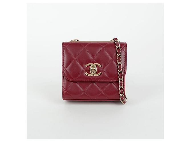 Trendy CC Chanel Borsa a spalla incrociata mini Cc alla moda Rosso - vista 2