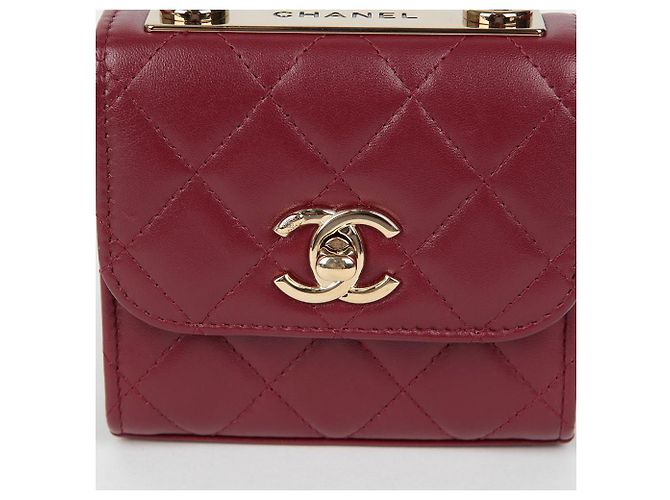 Trendy CC Chanel Borsa a spalla incrociata mini Cc alla moda Rosso - vista 3