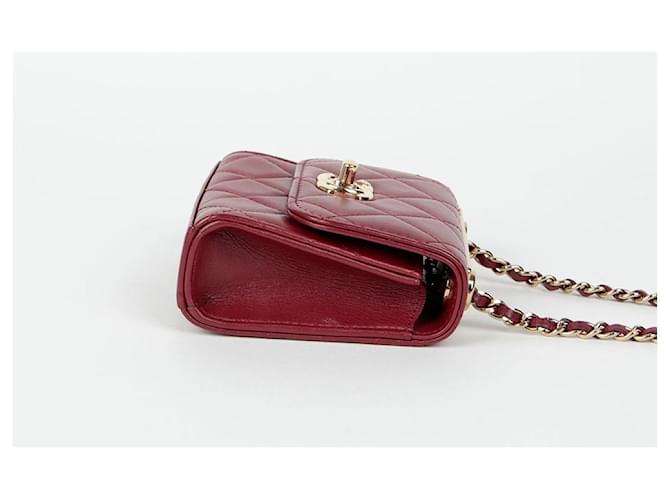 Trendy CC Chanel Borsa a spalla incrociata mini Cc alla moda Rosso - vista 5